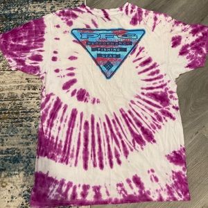 COLUMBIA PFG CUSTOM TIE DYE T-SHIRT